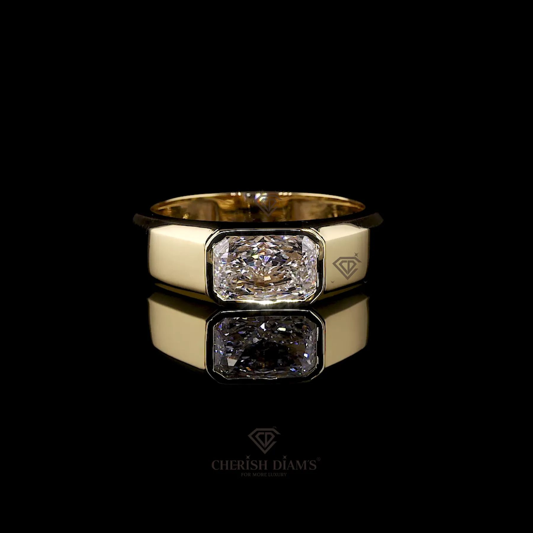 Men’s Cushion Cut Diamond Ring in 18K Yellow Gold feature_image 1788933559_cushion-cut-diamond-yellow-gold-signature-ring.webp.webp