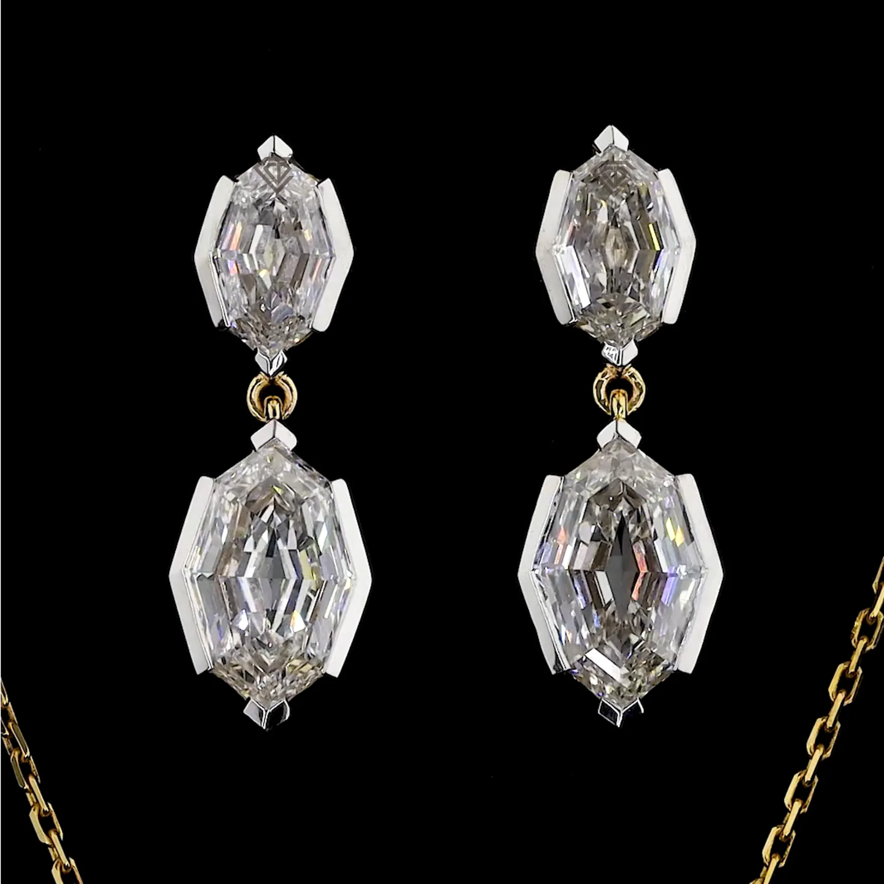 Moval Cut Lab-Grown Diamond Pendant & Earring Set feature_image 1788936894_large-faceted-hexagon-pendant.webp.webp