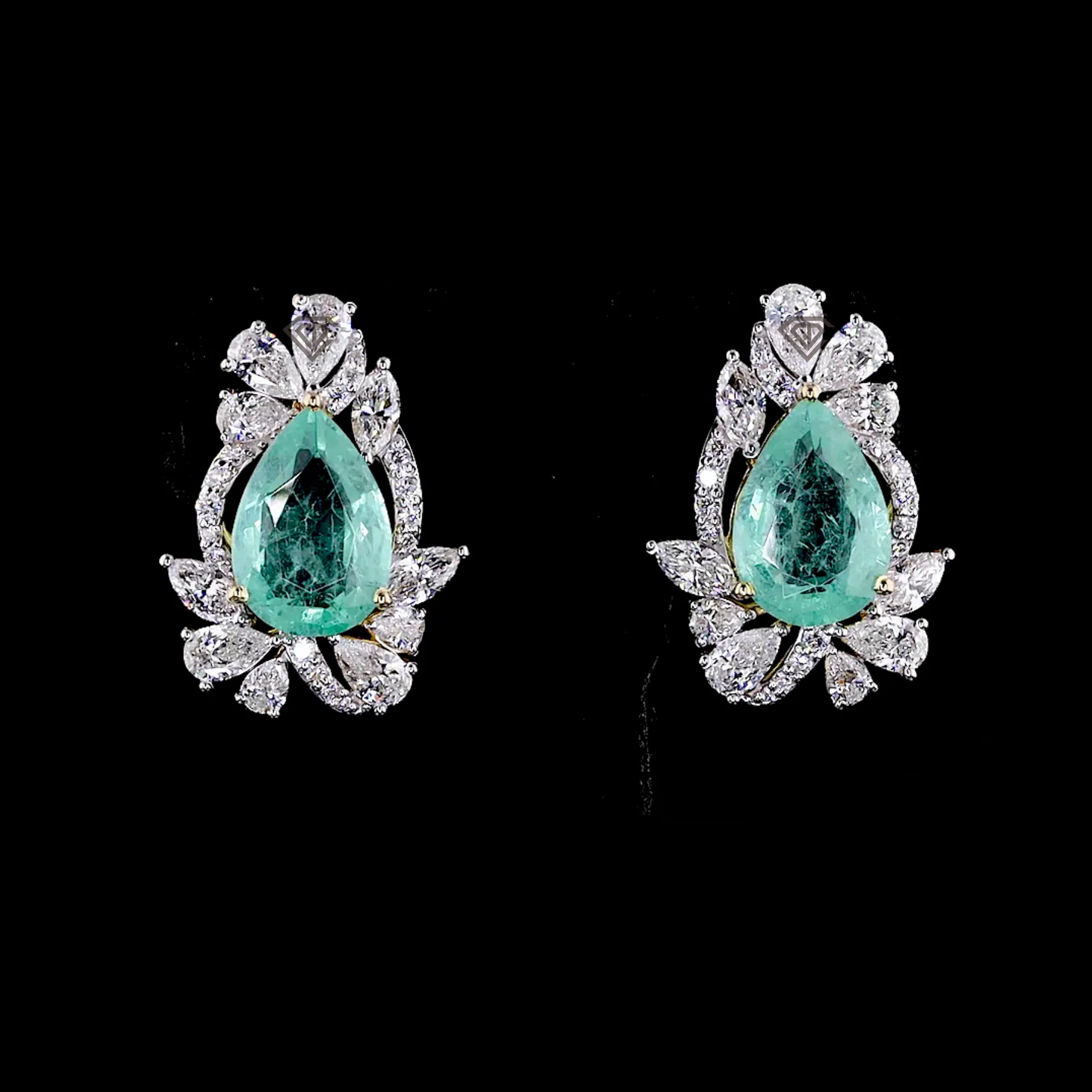 Pear Shape Emerald & Diamond Floral Earrings feature_image 1788939127_emerald-pear-diamond-drop-earrings.webp.webp