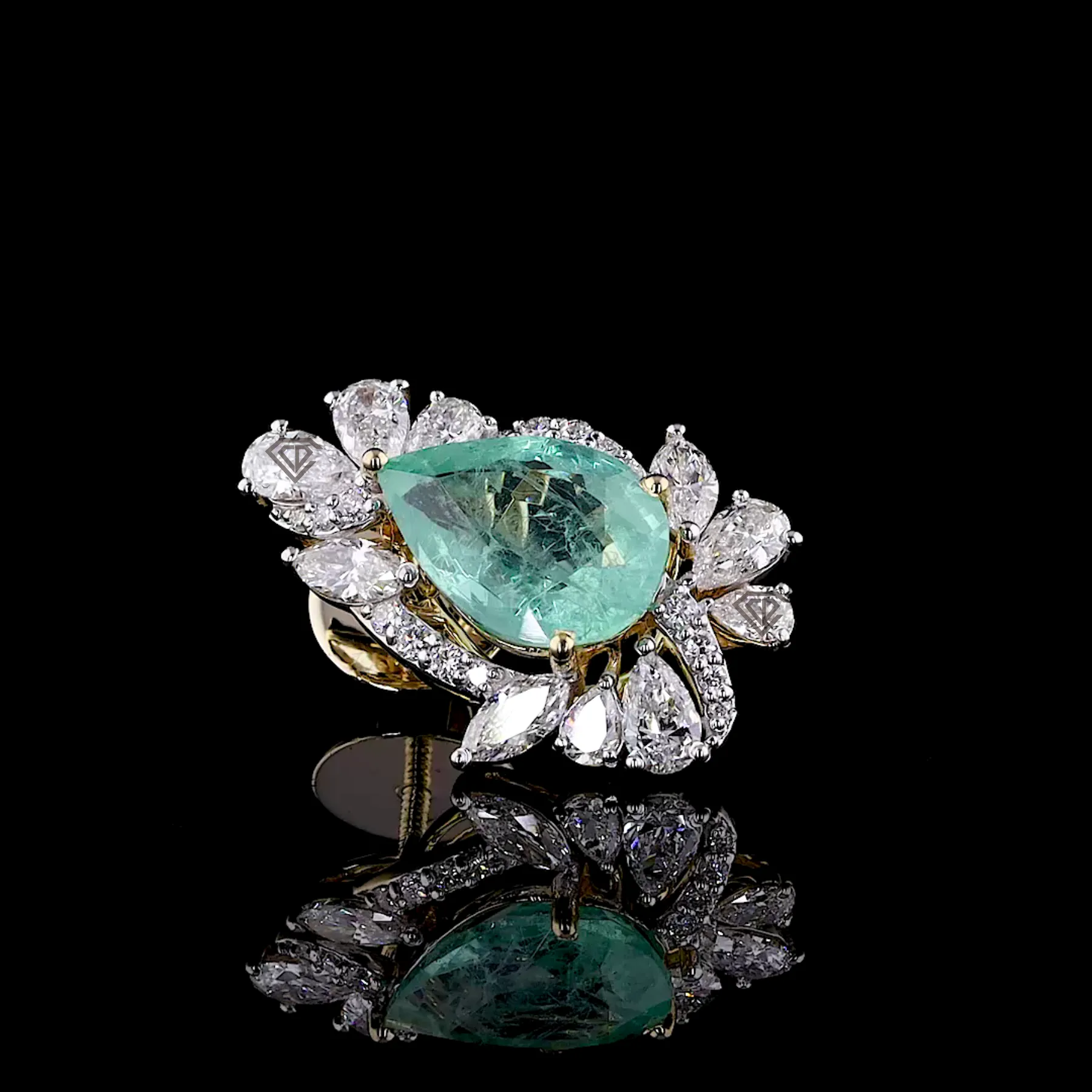 Pear Shape Emerald & Diamond Floral Earrings feature_image 1788939128_emerald-and-diamond-floral-drop-earrings.webp.webp